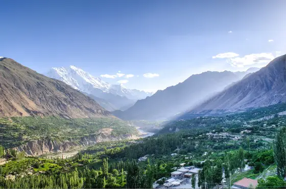 The Hunza valley in Gilgit-Baltistan