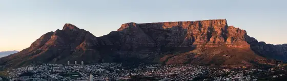 Table Mountain above Cape Town, South Africa
