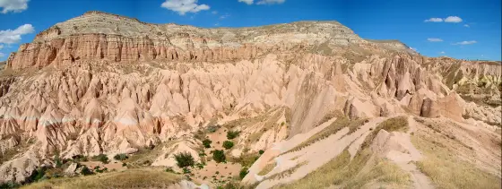 The rock landscape of Cappadocia, Turkey
